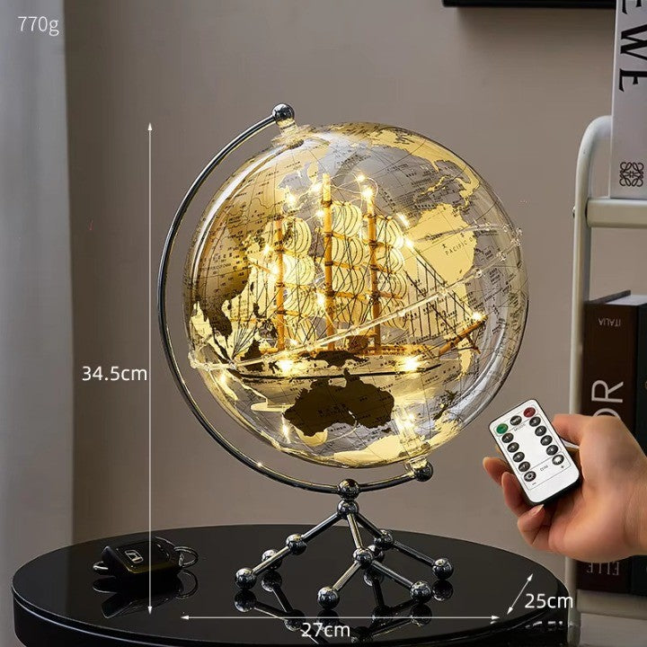 Luxury Globe Map LED Wall Light - Yeezlab