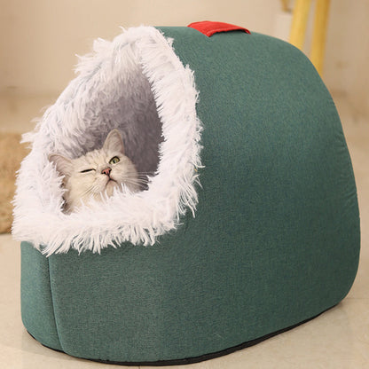 Plush Pet Hideaway Bed - Yeezlab