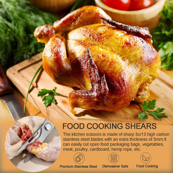 Premium 5-in-1 Kitchen Shears for Easy Food Prep