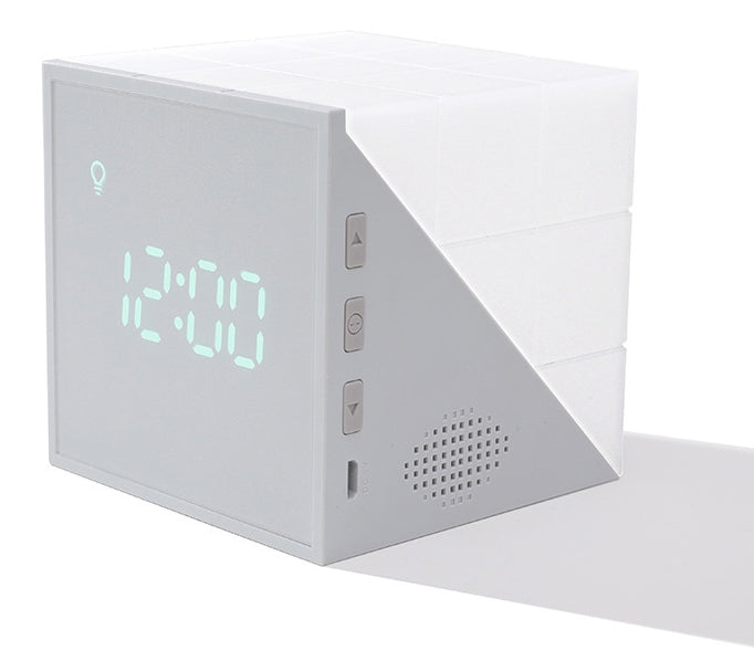 Smart LED Alarm Clock with Voice Control and Night Light