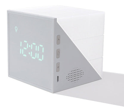 Smart LED Alarm Clock with Voice Control and Night Light