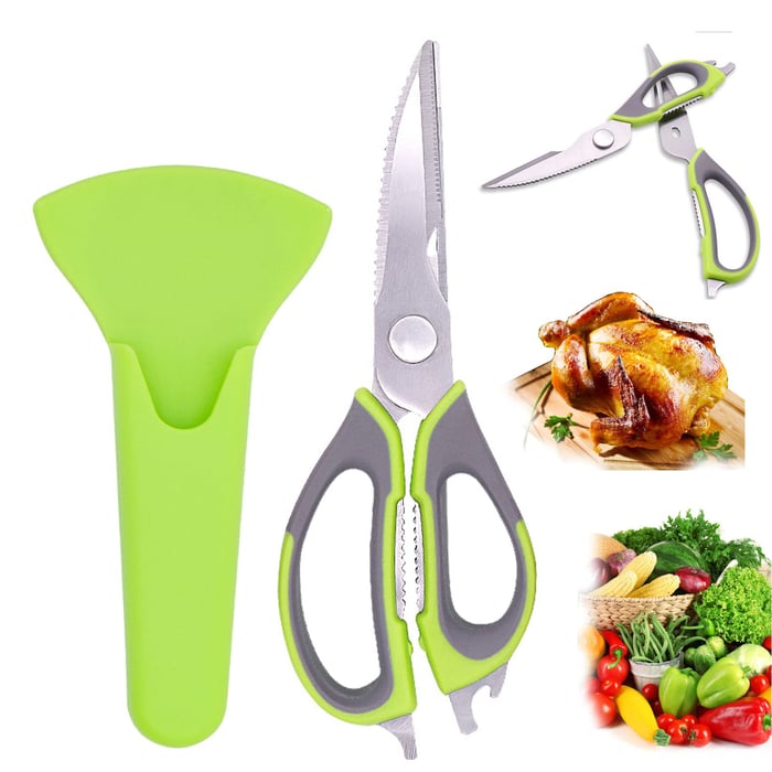 Premium 5-in-1 Kitchen Shears for Easy Food Prep