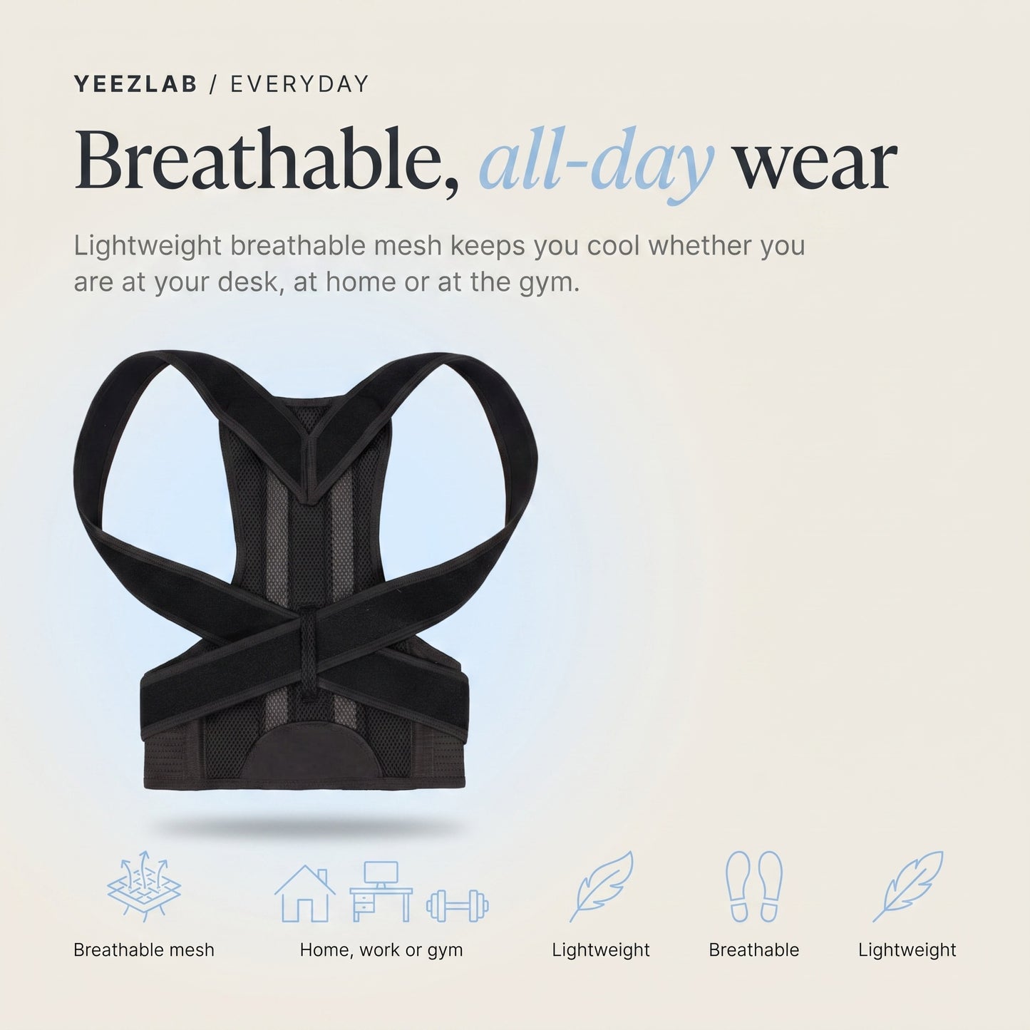 PosturePro Posture Corrector - Breathable all-day wear