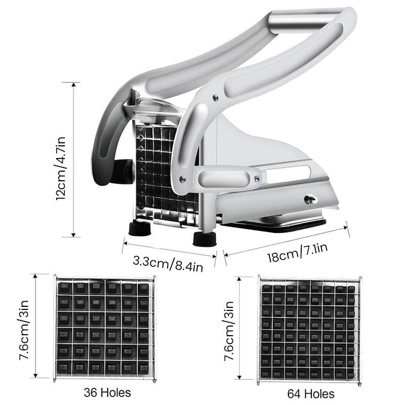 Premium Metal Potato Fry Cutter - Yeezlab