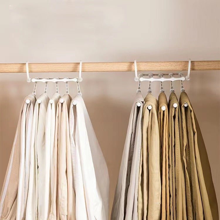 Space-Saving 5-in-1 Rack Hanger Organizer