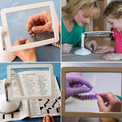 Compact LED Magnifying Desk Lamp