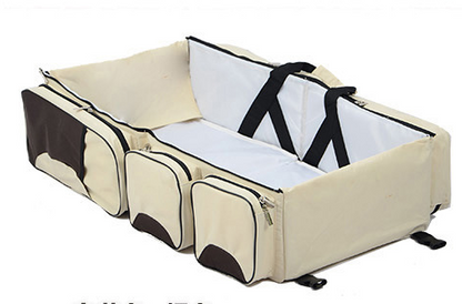 Portable Baby Travel Bed with Storage - Yeezlab