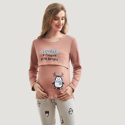 Cozy Pregnant Mama Dress for Home Relaxation