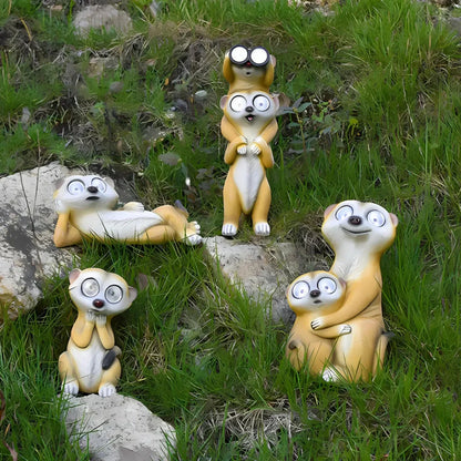 Colorful Meerkat Solar Desk Lamp