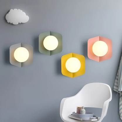 Colorful Round Wall Light