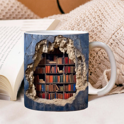 Unique 3D Book Mug