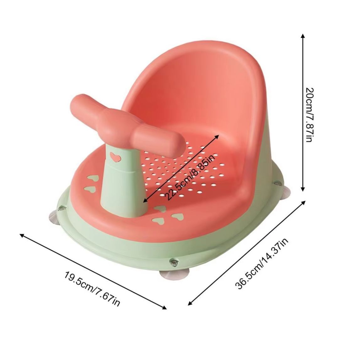 Adjustable Baby Bath Chair with Grip Handle