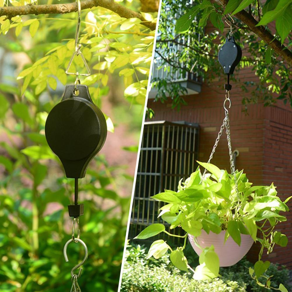 Adjustable Plant Hanger and Bird Feeder Pulley System - Yeezlab