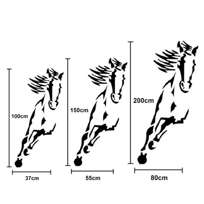 Stunning 3D Horse Wall Art Mirror Decal