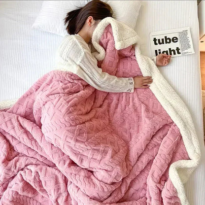 Plush Winter Wool Blanket - Soft & Cozy - Yeezlab