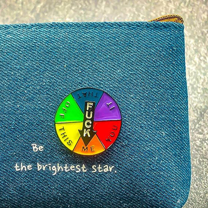 Amusing Spinning Name Badge