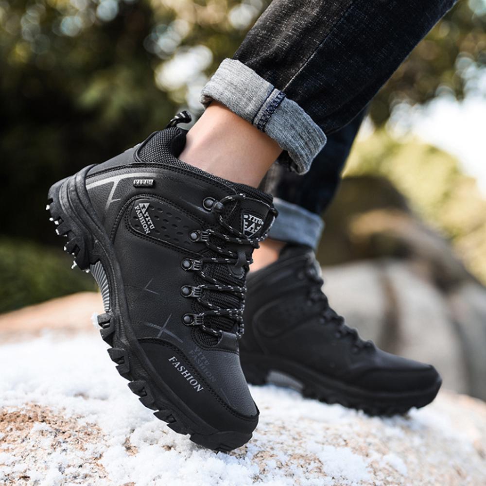 Warm Waterproof Men's Hiking Boots
