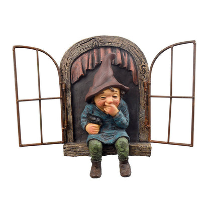 Colorful Miniature Garden Gnome Statue