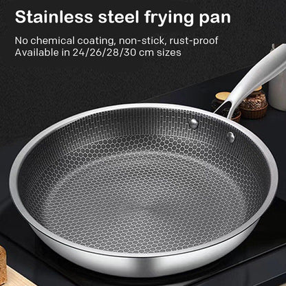 Premium Stainless Steel Hexagon Fry Pan