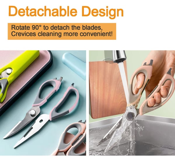 Premium 5-in-1 Kitchen Shears for Easy Food Prep