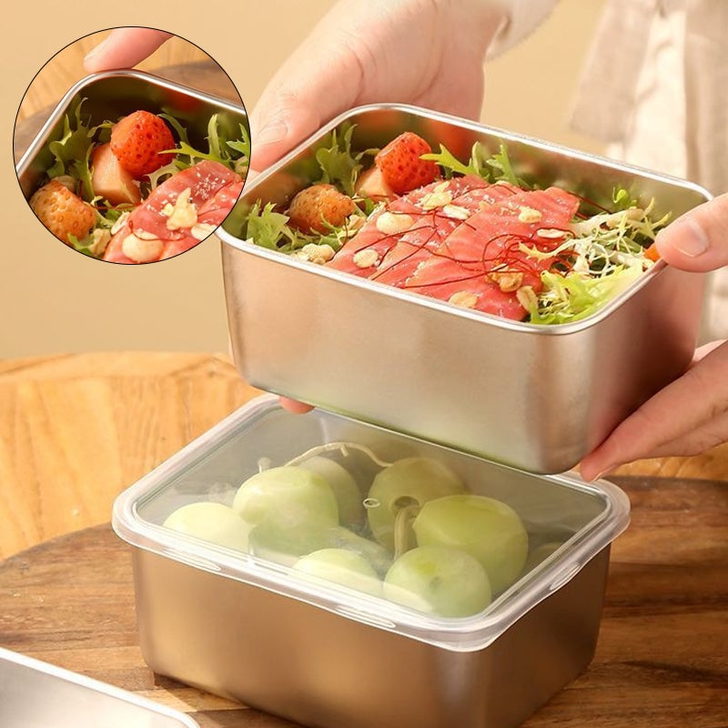 Insulated Stainless Steel Lunch Box with Lid