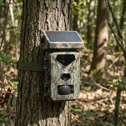 Compact solar powered trail camera