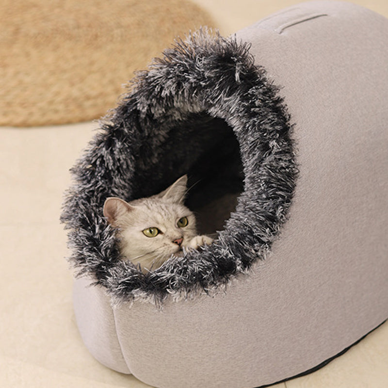 Plush Pet Hideaway Bed