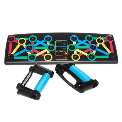 Push up rack board 9-in-1 upper body workout system