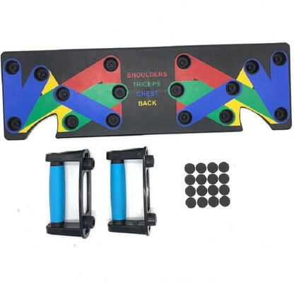 Push up rack board 9-in-1 upper body workout system