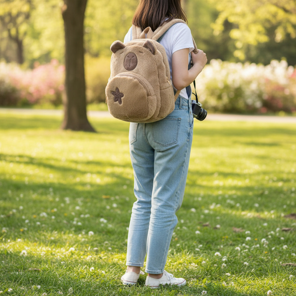 Adorable Plush Children's School Backpack