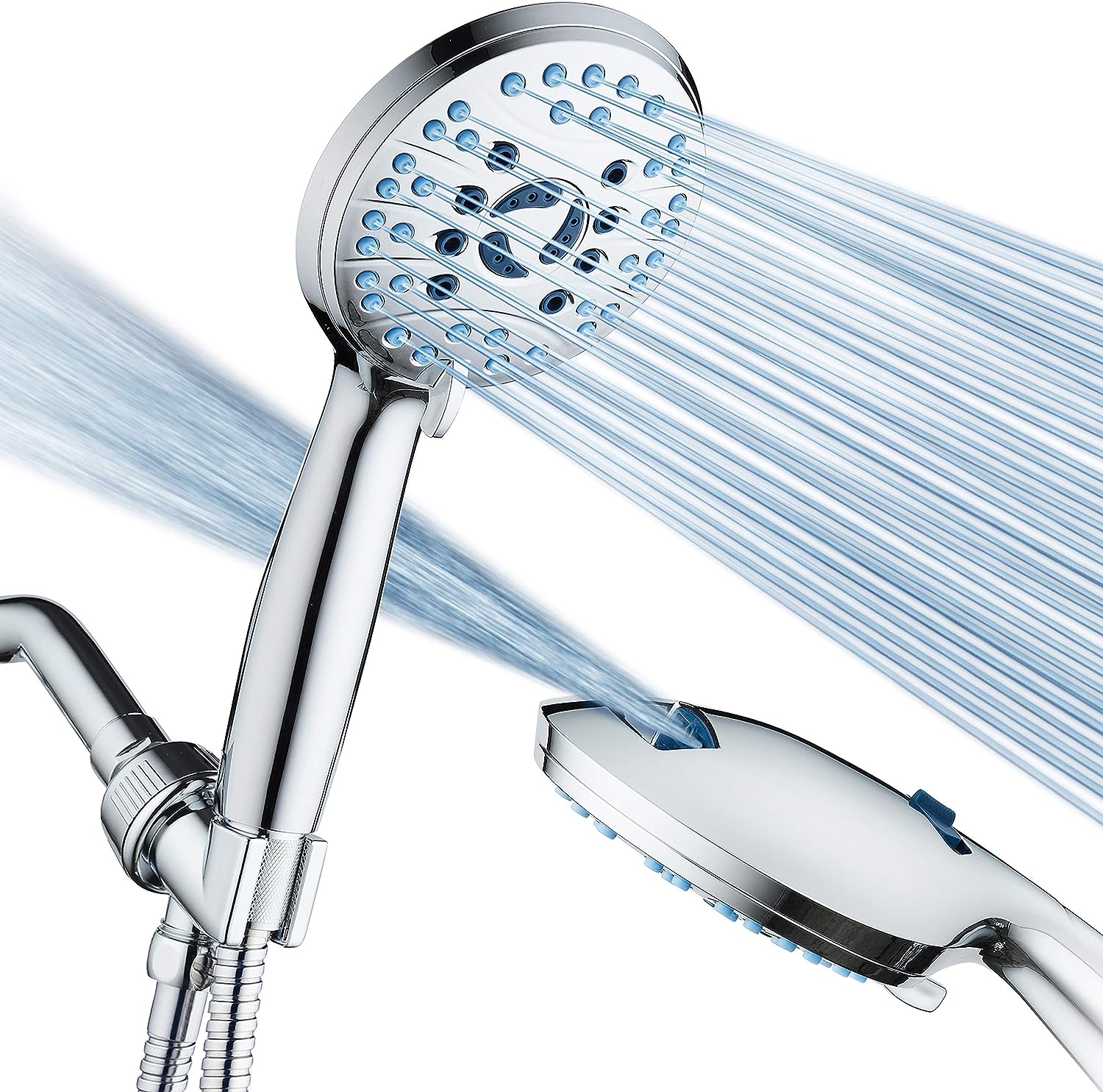 Luxury Shower Head High Pressure Chrome Finish Set - Yeezlab