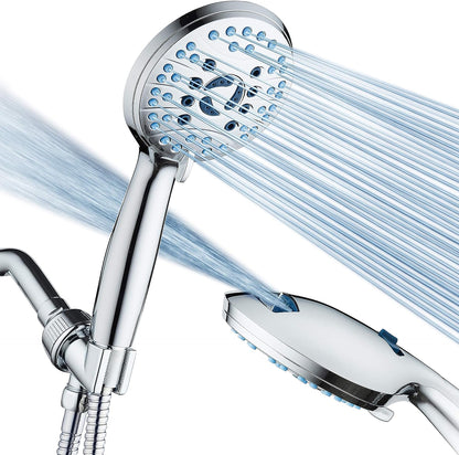 Luxury Shower Head High Pressure Chrome Finish Set - Yeezlab