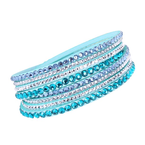 Sparkling Women's Rhinestone Layered Bracelet Jewelry