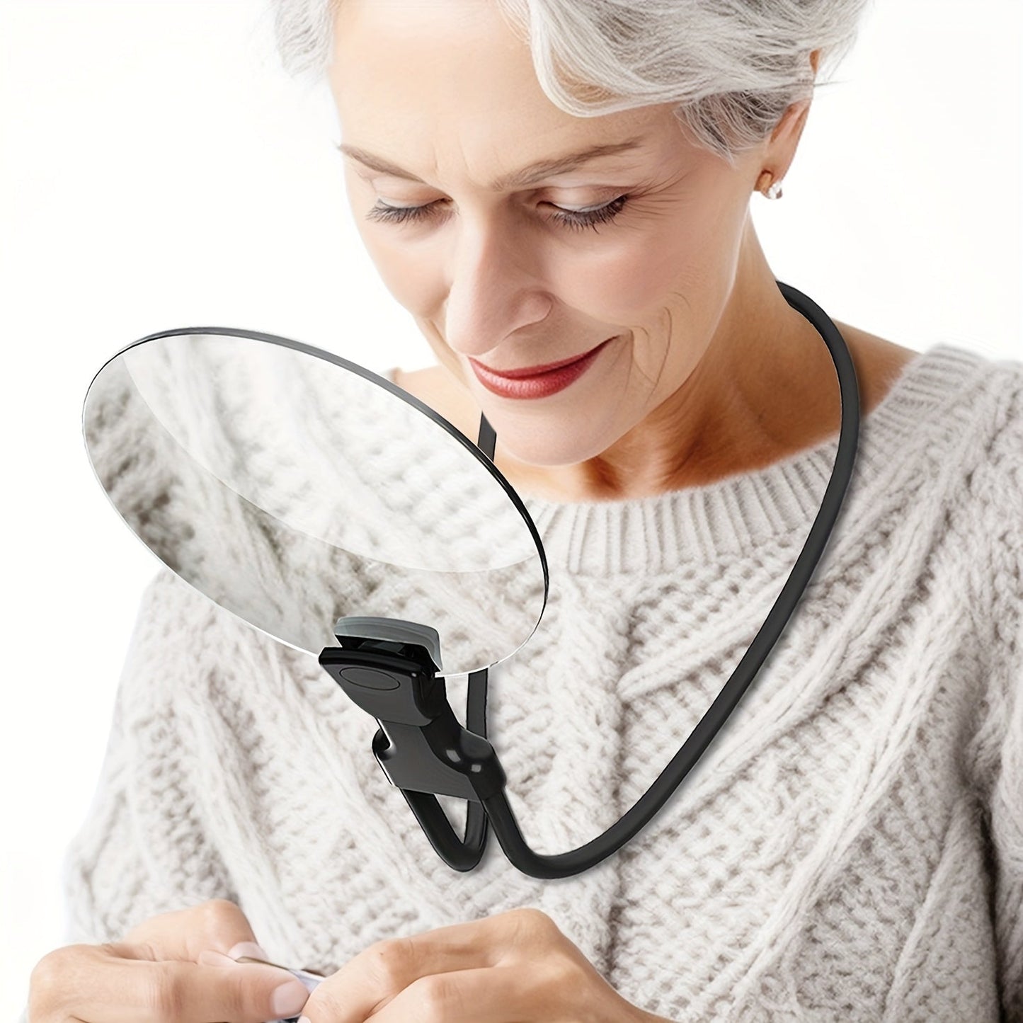 Hands-Free Reading Lamp with 5X Magnifying Lens - Yeezlab