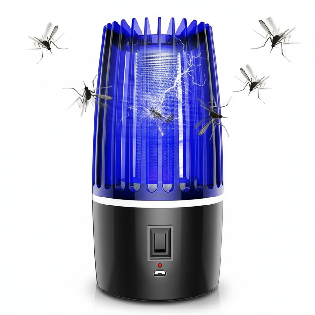Rechargeable 360° UV mosquito killer lamp