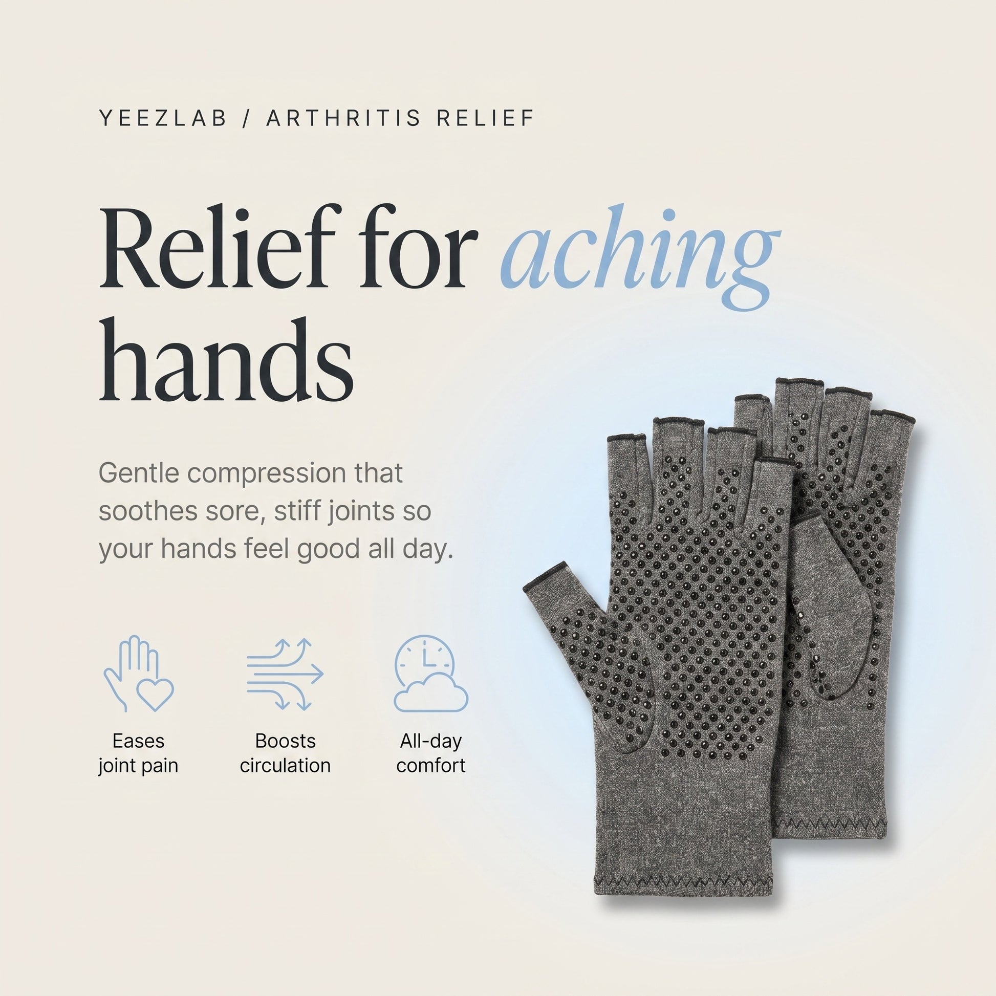 Arthritis Compression Gloves - Relief for aching hands
