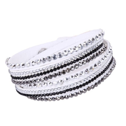 Sparkling Women's Rhinestone Layered Bracelet Jewelry