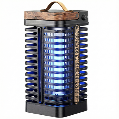 Outdoor fly bug zapper with 360° UV light