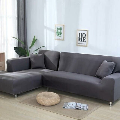 Fits Most Sofas Stretchy Slipcover - Solid Colors