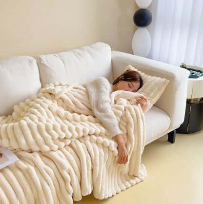Soft Plush Throw Blanket for Cold Nights