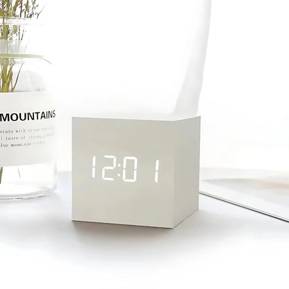 Sleek Digital Cube Alarm Clock
