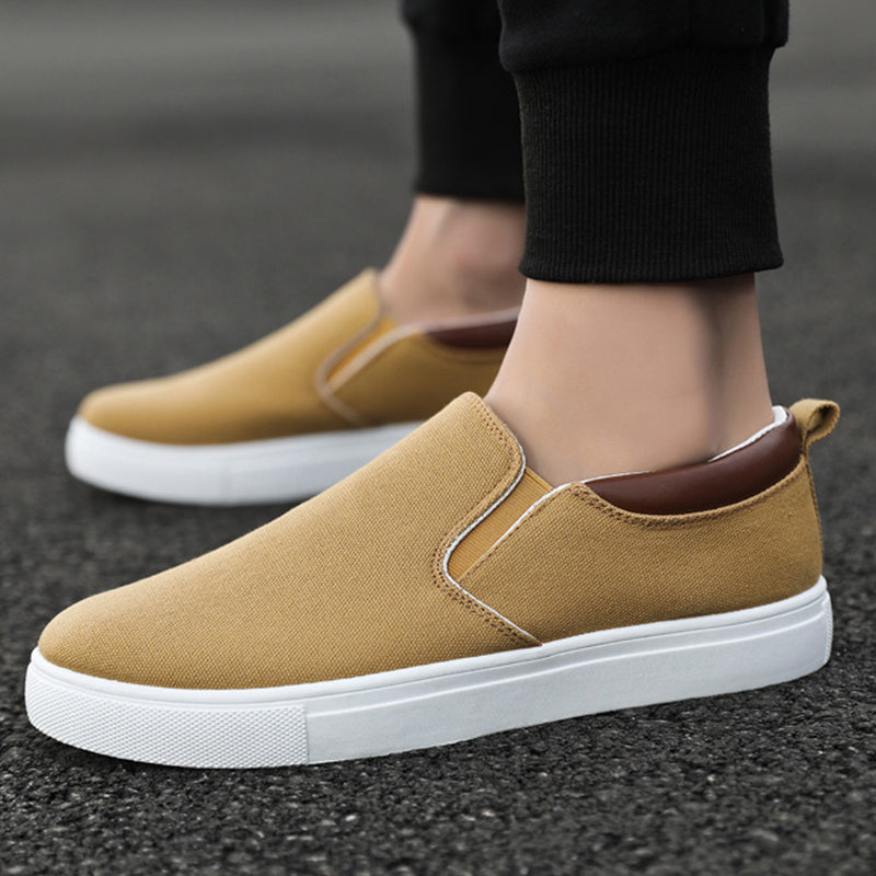 Casual Canvas Mens Slip On Sneakers
