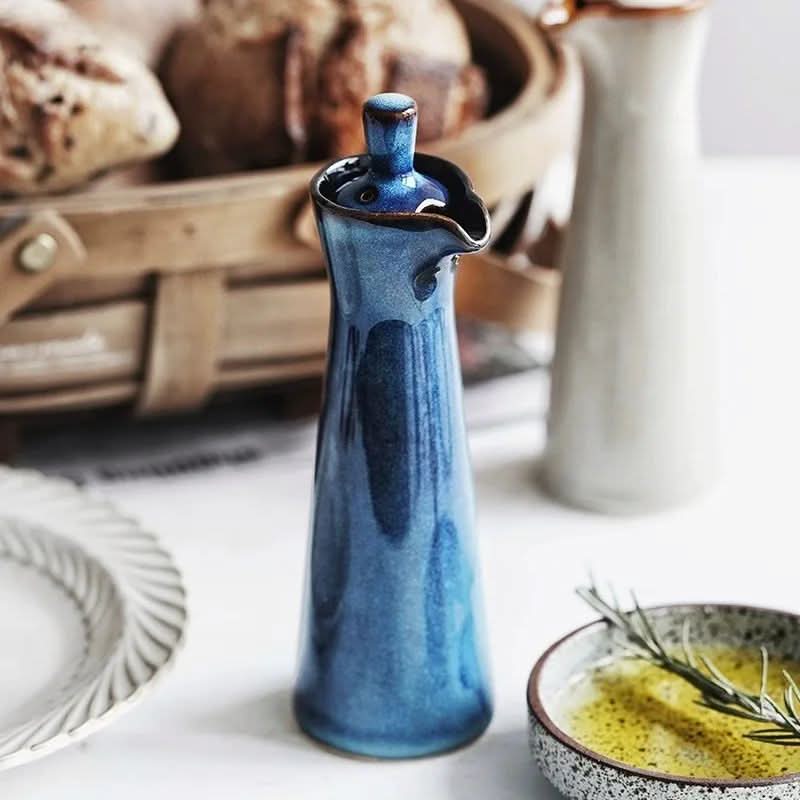 Small White Ceramic Oil Bottle 120ml - Yeezlab