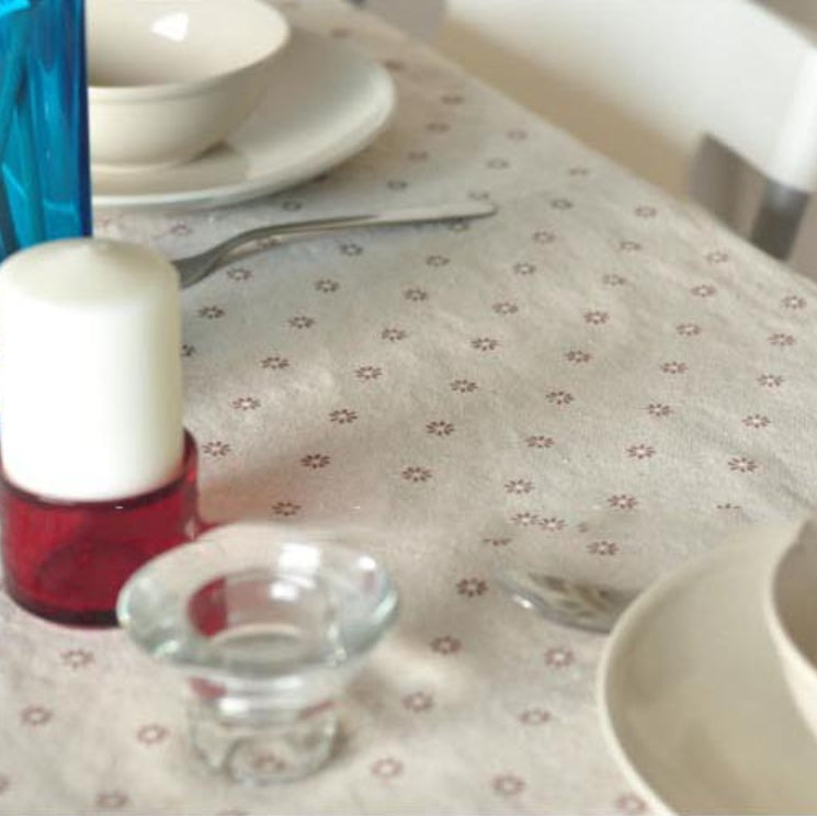 Floral Pattern Cotton Table Cover