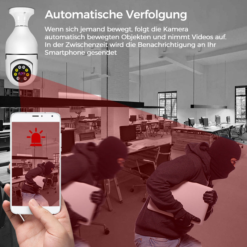 Smart WiFi Security Camera Light Bulb