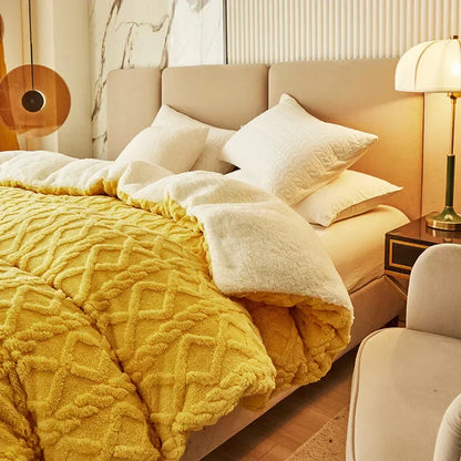 Soft Plush Reversible Duvet Cover Set - Yeezlab