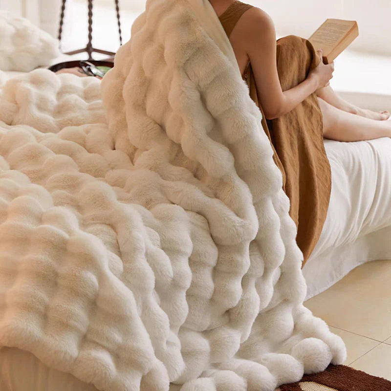 Plush Fuzzy Throw Blanket