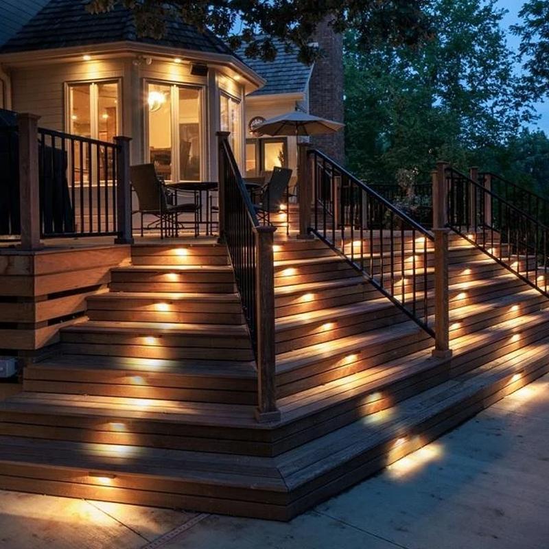 Solar Powered Garden Step Lights (4 Pack)