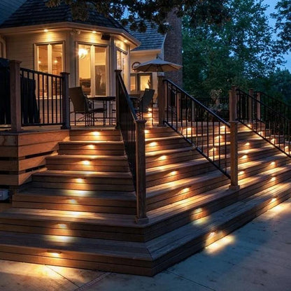 Solar Powered Garden Step Lights (4 Pack)