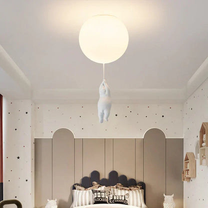 Kid's Cute Cloud Bear Ceiling Light
